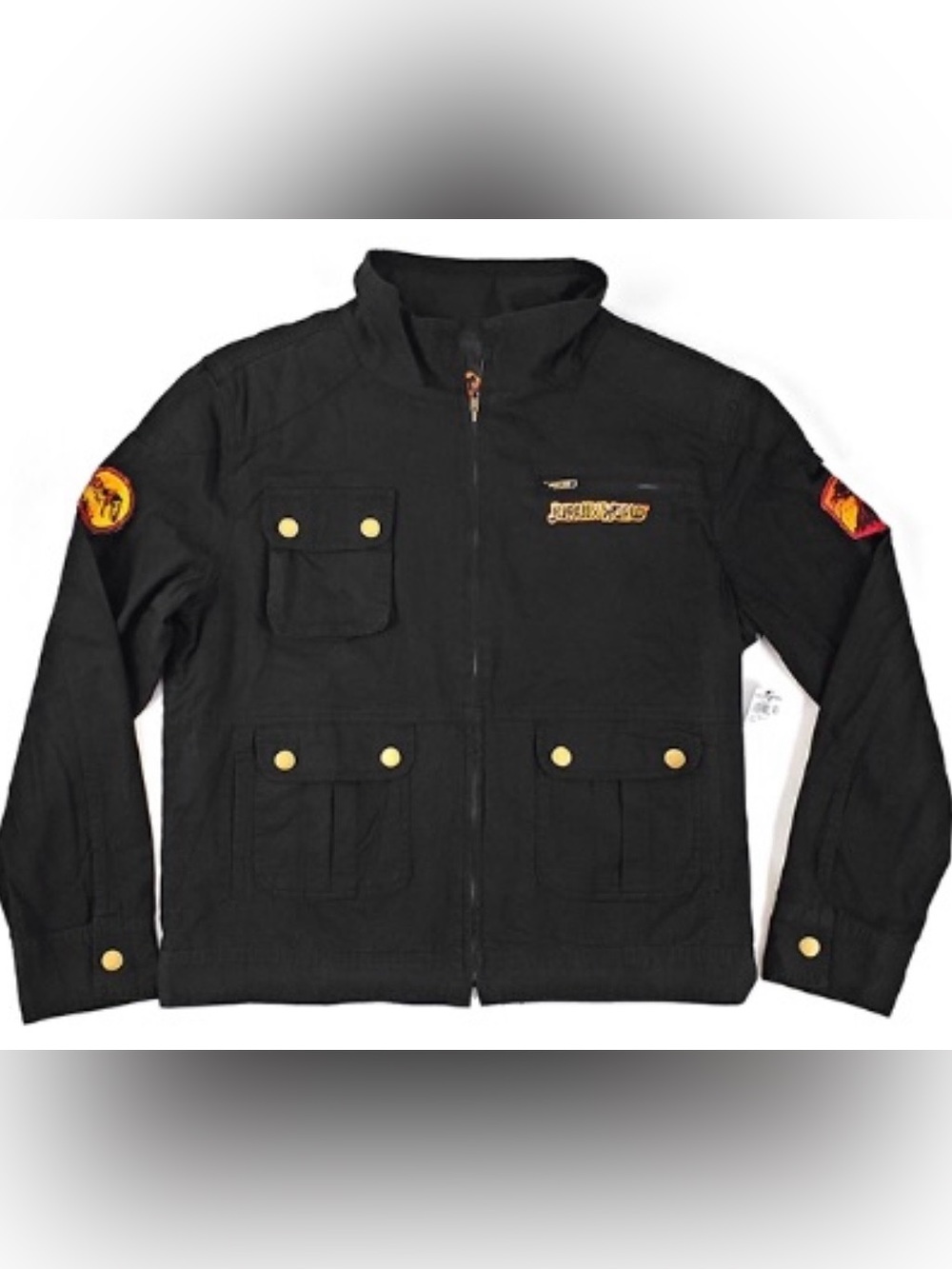 Jurassic World Fallen Kingdom Utility Jacket Black 2XL Universal Studios